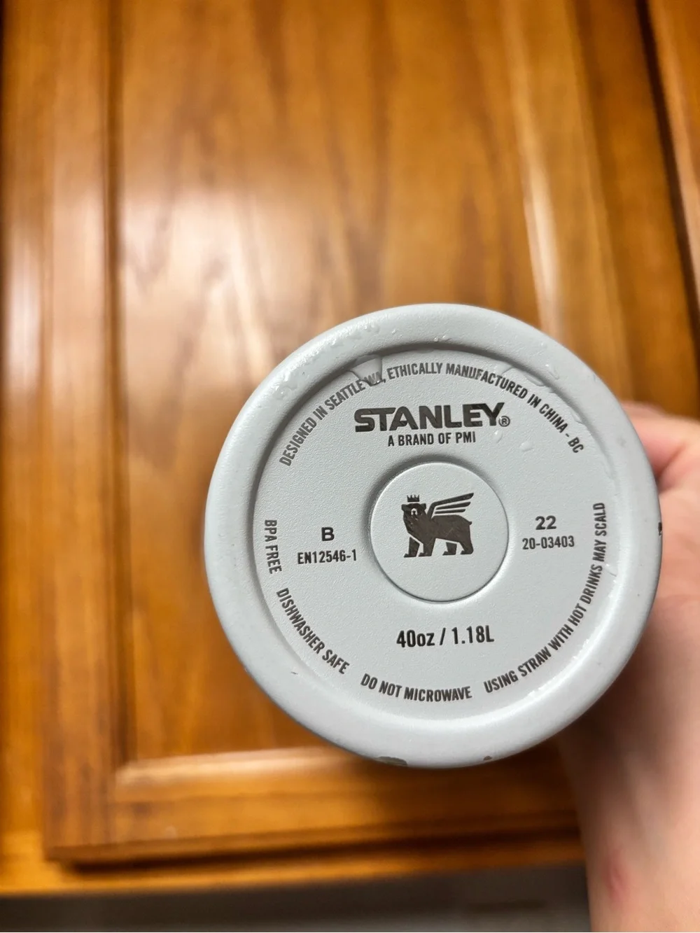 Stanley Light Blue Insulated Travel Mug with Handle